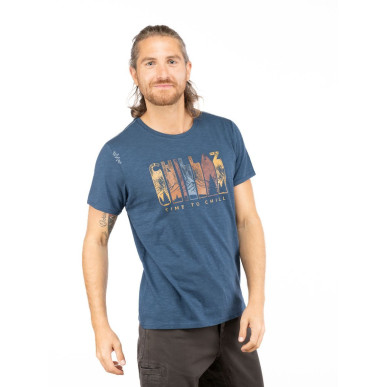 CHILLAZ TIME TO CHILL-DARK BLUE-XXL pánské tričko tmavě modré
