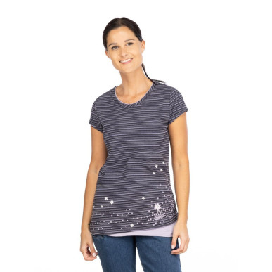 FANCY LITTLE DOT-VIOLET-40 dámské tričko fialové