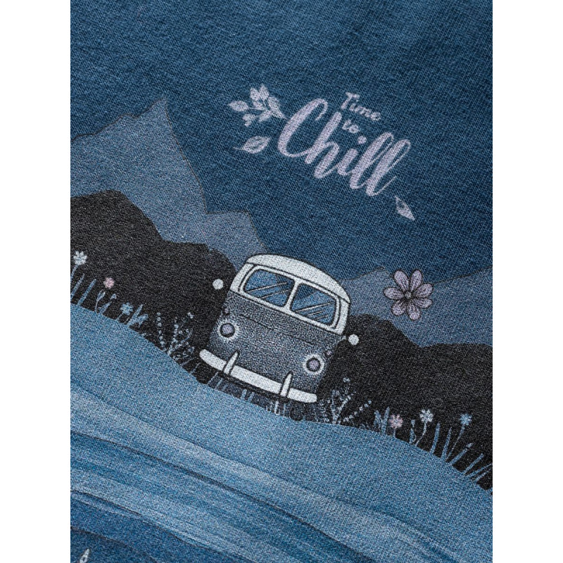 ISEO TIME TO CHILL-DARK BLUE-48 dámské tričko tmavě modré