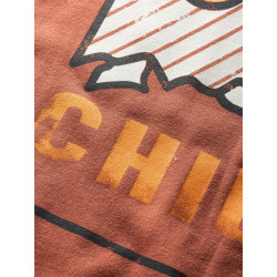 MOUNTAIN LOGO-BRICK-L pánské tričko cihlové