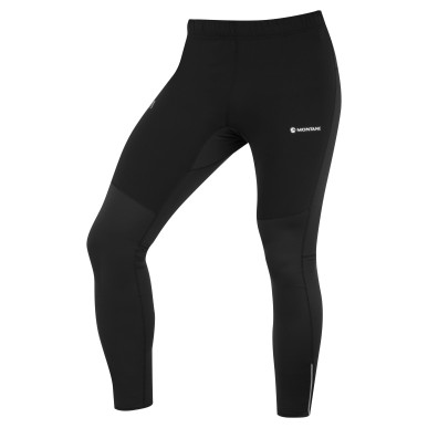 THERMAL TRAIL TIGHTS-BLACK-S pánské elastické kalhoty černé