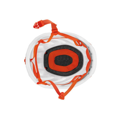 SIROCCO SM WHITE horol. přilba bílooranžová