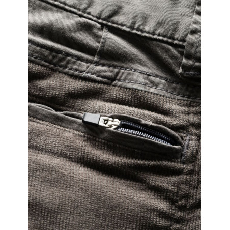 ROFAN 2.0 ( CORD MIX )-BLACK-XXL pánské kalhoty černé