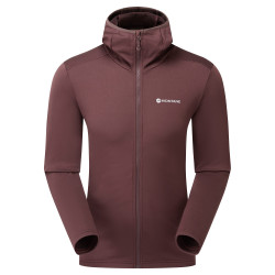 PROTIUM HOODIE-DARK GARNET-M pánská mikina hnědofialová