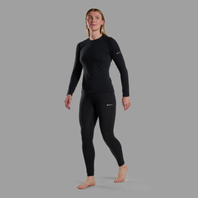 FEM MALLI LONG SLEEVE T SHIRT-BLACK-UK12/M dámské triko černé