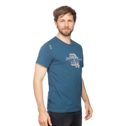 OUT IN NATURE-DARK BLUE-M pánské tričko tmavě modré