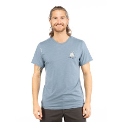 E CIAO-GREYBLUE-XS pánské tričko šedomodré