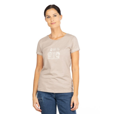 GANDIA ALPACA GANG WINTER-DARK SAND-40 dámské tričko tmavě pískové