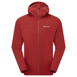 TENACITY HOODIE-DARK MAPLE-S pánská bunda tmavě červená