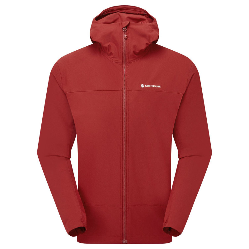 TENACITY HOODIE-DARK MAPLE-S pánská bunda tmavě červená