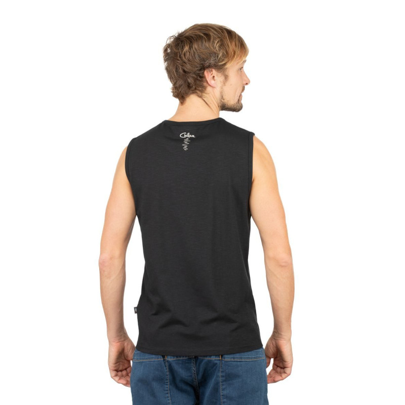 CALANQUES TRE FRATELLI-BLACK-S pánské tílko černé CALANQUES TRE FRATELLI-BLACK-S pánské tílko černé