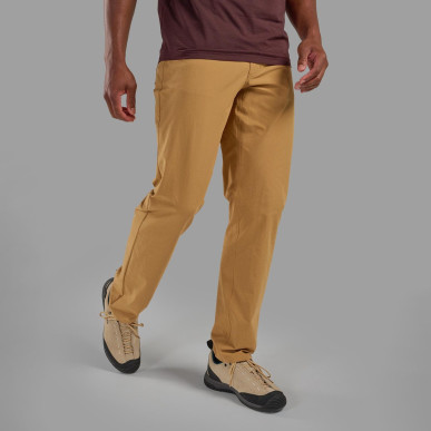 GENOA LITE PANTS REG LEG-HUSK-40/XXXL pánské kalhoty žlutohnědé