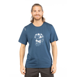 EXPLORER-DARK BLUE-XXL pánské tričko tmavě modré