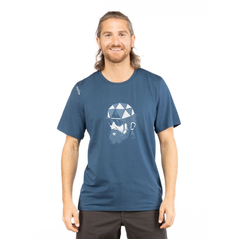 EXPLORER-DARK BLUE-XXL pánské tričko tmavě modré