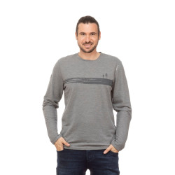 FLATANGER-DARK RED-M pánské triko s dlouhým rukávem tmavě červené