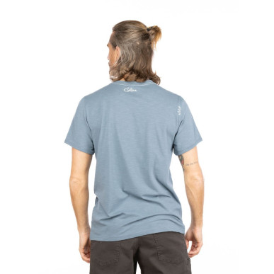 E CIAO-GREYBLUE-XXL pánské tričko šedomodré