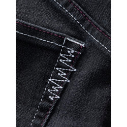 WORKING 2.0-DENIM BLACK-36 dámské kalhoty černé denim