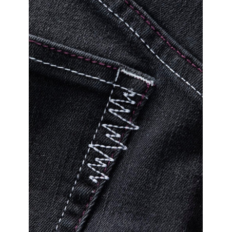 WORKING 2.0-DENIM BLACK-36 dámské kalhoty černé denim