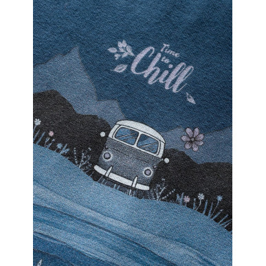 ISEO TIME TO CHILL-DARK BLUE-36 dámské tričko tmavě modré