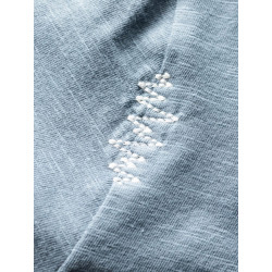 OUT IN NATURE-GREYBLUE-M pánské tričko šedomodré