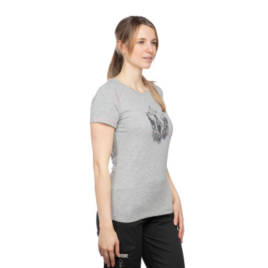 SAILE MOUNTAIN PARADISE-GREY MELANGE-34 dámské tričko šedé