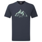 DUAL MOUNTAIN T-SHIRT-ECLIPSE BLUE-S pánské tričko modré