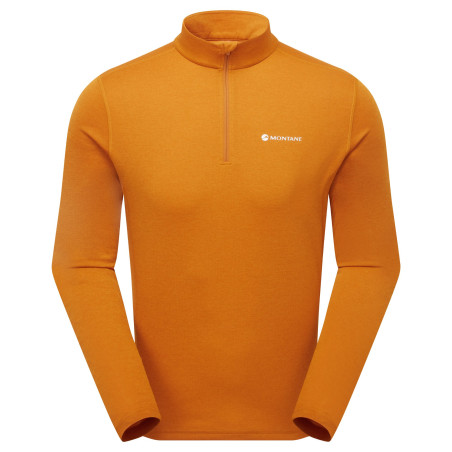 DART ZIP NECK-AMBER-XXL pánské triko dlouhý ruk. oranžové