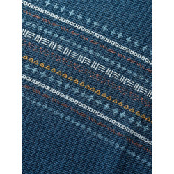 DALMATIEN ORNAMENT-DARK BLUE-40 dámské tričko s dlouhým rukávem tmavě modré