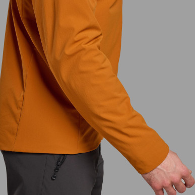 KHAMSIN HOODIE-AMBER-XL pánská bunda oranžová