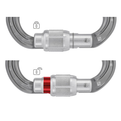 OMNI SCREW LOCK vícesměrová karabina s pojistkou 