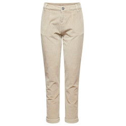 MAGDALENA-DARK SAND-32 dámské kalhoty tmavě pískové