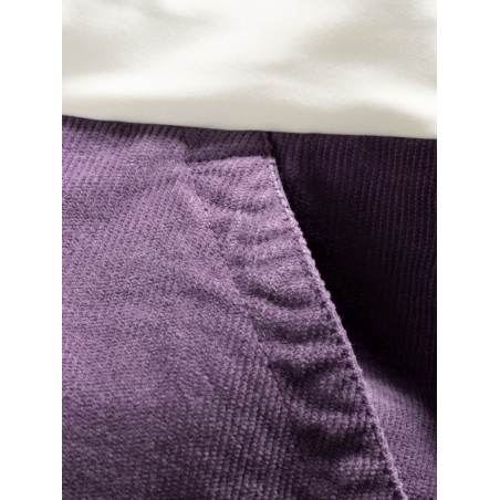 SANDRA 3.0-DARK VIOLET-36 dámské kalhoty tmavě fialové