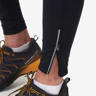 DRAGON LONG TRAIL TIGHTS-BLACK-XL pánské kalhoty černé