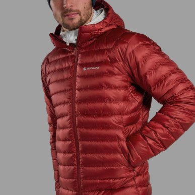 ANTI-FREEZE HOODIE-DARK MAPLE-S pánská bunda tmavě červená