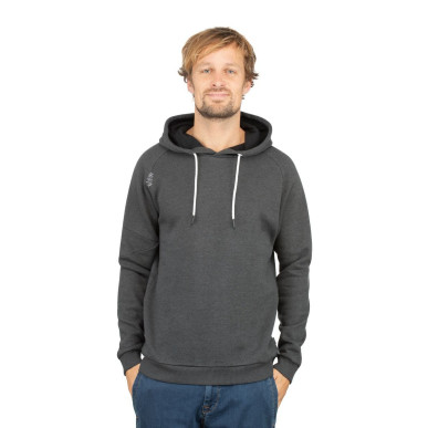 HELSINKI-BLACK-XL pánská mikina s kapucí černá