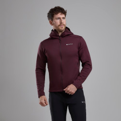 FURY LITE HOODIE-DARK GARNET-XL pánská mikina hnědofialová