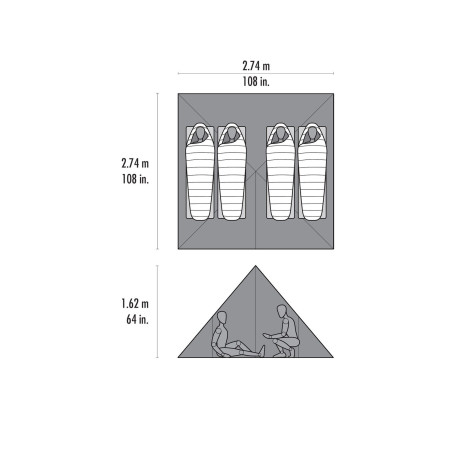 FRONT RANGE BUG/FLOOR INSERT vnitřní stan pro přístřešek