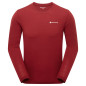 MALLI LONG SLEEVE T SHIRT-DARK MAPLE-M pánské triko tmavě červené