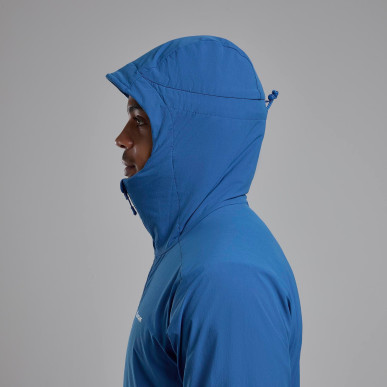 KHAMSIN HOODIE-NEPTUNE BLUE-L pánská bunda modrá