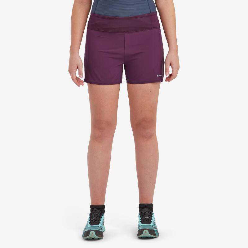 FEM SLIPSTREAM TWIN SKIN SHORTS-SASKATOON BERRY-UK8/XS dámské kraťasy vínové