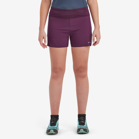 FEM SLIPSTREAM TWIN SKIN SHORTS-SASKATOON BERRY-UK8/XS dámské kraťasy vínové