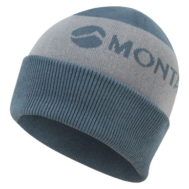 LOGO CUFFED BEANIE-STONE BLUE-ONE SIZE čepice šedomodrá