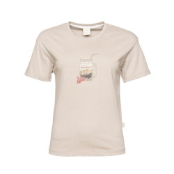 LEOBEN MOUNTAINS TO GO-BEIGE-34 dámské tričko béžové