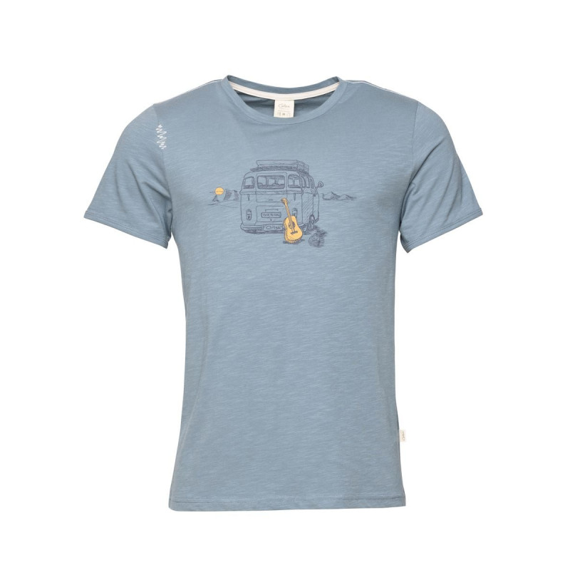 OUT IN NATURE-GREYBLUE-XS pánské tričko šedomodré