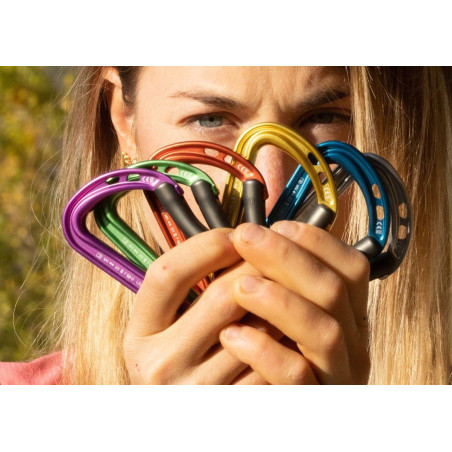 PACK OF 6 SPIRIT BENT karabin - prohlý zámek - balení 6 ks