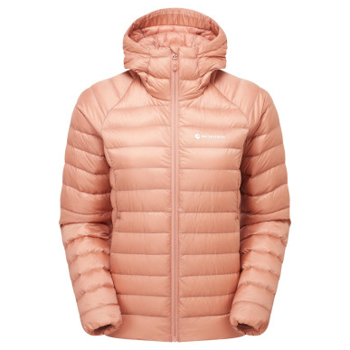 FEM ANTI-FREEZE HOODIE-PINK CLAY-UK8/XS dámská bunda růžová