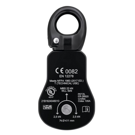 SPIN S1 jednostranná kladka s otočným závěsem (swivelem)