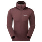 PROTIUM HOODIE-DARK GARNET-S pánská mikina hnědofialová
