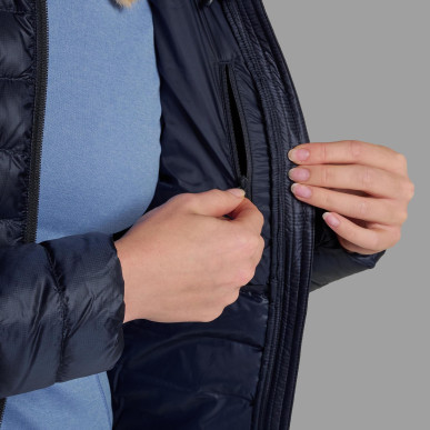 FEM ANTI-FREEZE HOODIE-ECLIPSE BLUE-UK14/L dámská bunda modrá