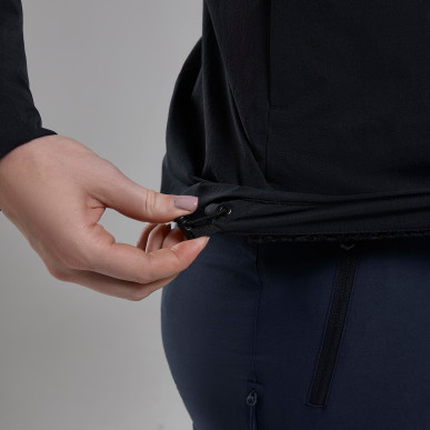 FEM KHAMSIN HOODIE-BLACK-UK16/XL dámská bunda černá